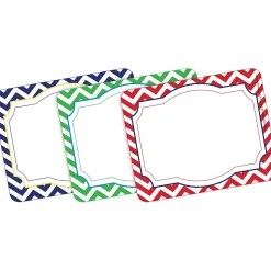 Barker Creek Get Organized File Folder Set, 1/3-Cut Tab, Letter Size, Chevron Nautical, 107/Set (138) Outlet