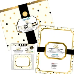 Barker Creek Get Organized File Folder Set, 1/3-Cut Tab, Letter Size, Gold, 107/Set (139) Hot