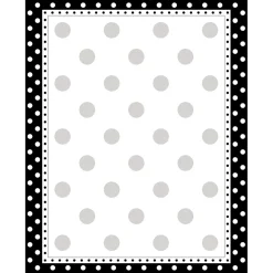 Barker Creek Get Organized File Folder Set, 1/3-Cut Tab, Letter Size, Black & White Dot, 107/Set (136) New