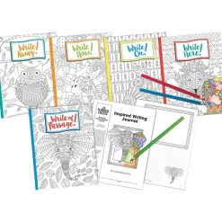 Barker Creek Inspired Writing Journal Set Journal, 8.5" x 11", College Ruled, Assorted Colors, 10/Pack (BC3514) Outlet