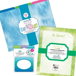 Barker Creek Lime Ombré File Folder, 1/3-Cut Tab, Letter Size, Assorted, 107/Set (156) New