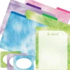 Barker Creek Lime Tie-Dye File Folder, 1/3-Cut Tab, Letter Size, Assorted, 107/Set (155) Hot