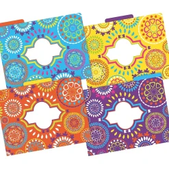 Barker Creek Moroccan File Folder, 1/3-Cut Tab, Letter Size, Assorted, 36/Set (4401) New