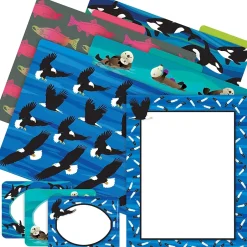Barker Creek Sea & Sky Eagles File Folder, 1/3-Cut Tab, Letter Size, Assorted, 107/Set (148) Best