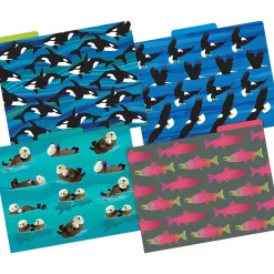 Barker Creek Sea & Sky File Folder, 1/3-Cut Tab, Letter Size, Assorted, 36/Set (4405) Hot
