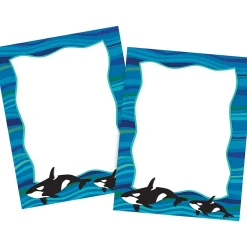 Hot Sea & Sky Whales Computer Paper, 8 ½” x 11", 100 Sheets/Set (BC3883) Classroom Paper