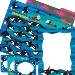 Barker Creek Sea & Sky Whales File Folder, 1/3-Cut Tab, Letter Size, Assorted, 107/Set (145) Best