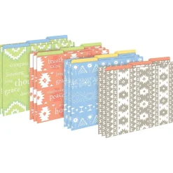 Barker Creek Thoughtfulness File Folder, 1/3-Cut Tab, Letter Size, Assorted, 12/Pack (2016) Clearance