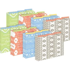 Barker Creek Thoughtfulness File Folder, 1/3-Cut Tab, Letter Size, Assorted, 24/Set (4406) Discount