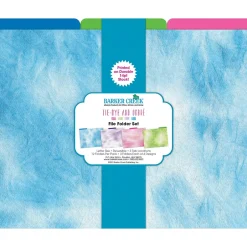 Barker Creek Tie-Dye & Ombré File Folder, 1/3-Cut Tab, Letter Size, Assorted, 12/Pack (2014) New