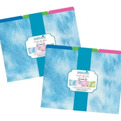 Barker Creek Tie-Dye and Ombré File Folders, 3-Tab, Letter Size, Assorted, 24/Set (4325) New