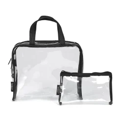 Basics PVC Travel Wallet, Clear/Black (A005090FM)