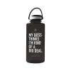 Water Bottles<Baudville Drink it Up! "Big Deal" Plastic Water Bottle, 36 oz., Black, 2/Pack (1396378P231)