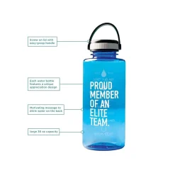 Water Bottles<Baudville Drink it Up! "Proud Member" Plastic Water Bottle, 36 oz., Blue, 2/Pack (1396375P231)