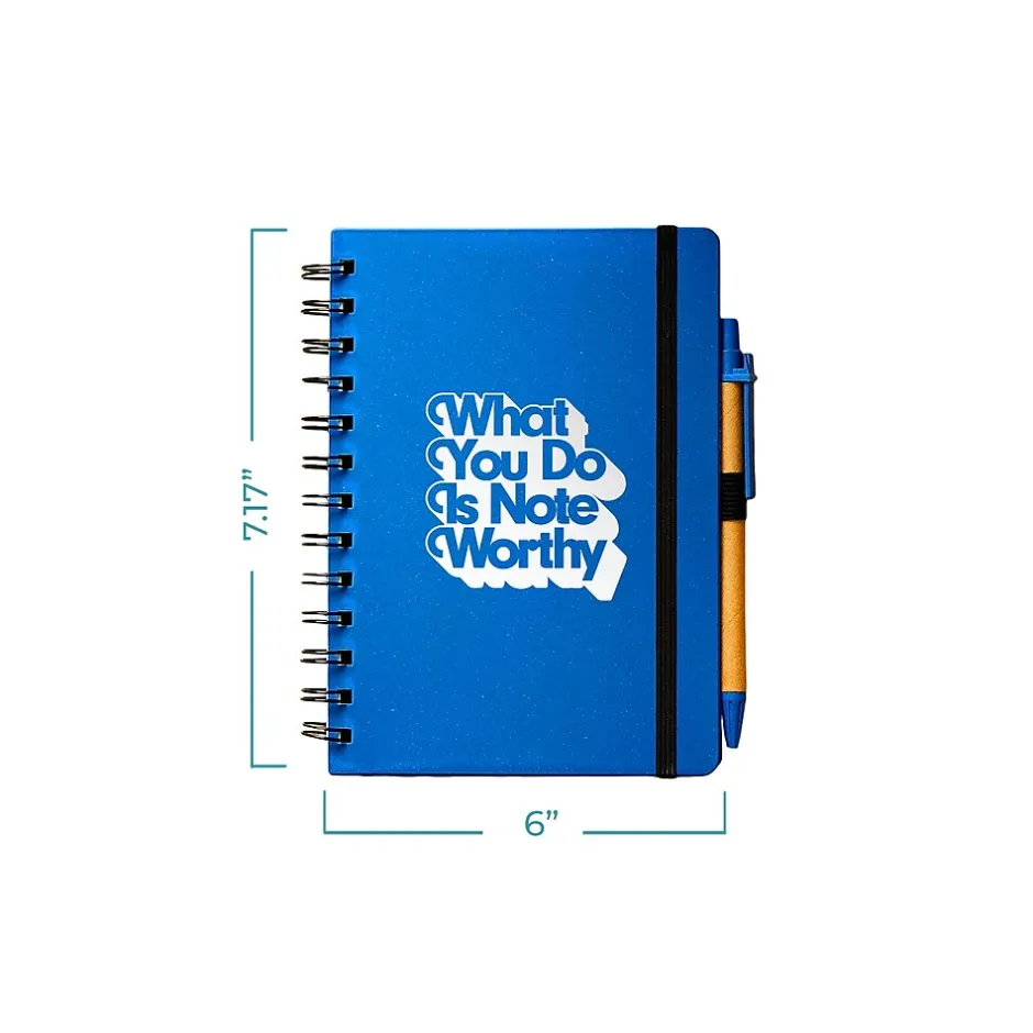 Baudville Journal, Wide-Ruled, Blue/White, 70 Pages, 5/Pack (1396063P531) Hot