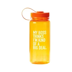 Water Bottles<Baudville "My Boss Thinks I'm Kind Of A Big Deal" Plastic Water Bottle, 21 oz., Orange (91579)