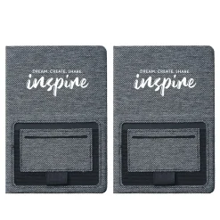 Baudville Sustainably Smart Hardcover Journal, 5" x 8", 80 Pages, 2/Pack (1393447P231) Best