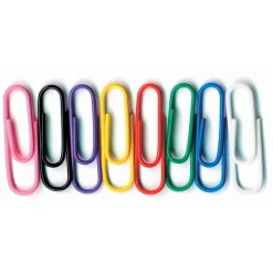 Baumgarten's Standard Paper Clips, Assorted Colors, 100 Clips/Pack, 10 Packs/Bundle (BAUMES5000-10) Discount