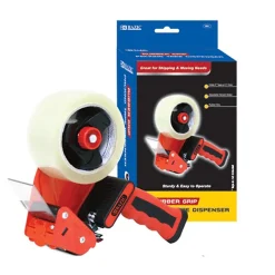Bazic 2" Handheld Packing Tape Dispenser, Red 2/Bundle (BAZ991-2)* Tape Dispensers