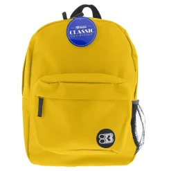 Backpacks<Bazic Classic Laptop Backpack, Medium, Mustard Yellow (BAZ1062)
