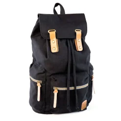 Backpacks<Bazic Guidi Canvas Laptop Backpack, Large, Black (1116)