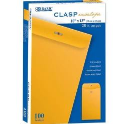 Bazic Kraft Clasp Catalog Envelope, 10" x 13", 100/Pack (BAZ5073)* Catalog