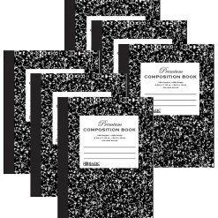 Bazic 1-Subject Composition Notebooks, College Ruled, 100 Sheets, Multicolor, 6/Bundle (BAZ5091-6) New