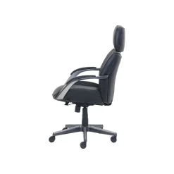 Leather Computer and Desk Chair, Black/Gray (51546) Office Chairs