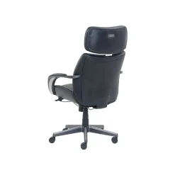 Leather Computer and Desk Chair, Black/Gray (51546) Office Chairs