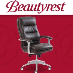 Discount Platinum Sofil Bonded Leather Executive Chair, (49404BR) Office Chairs