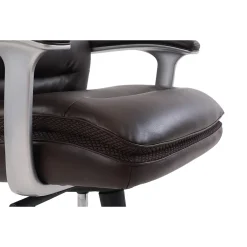 Outlet Platinum Sofil Bonded Leather Executive Chair, (49404BR) Ergonomic Chairs