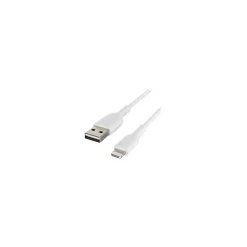 Usb Cables<Belkin BOOST CHARGE 0.5' Lightning to USB A Cable, White (CAA001BT0MWH)