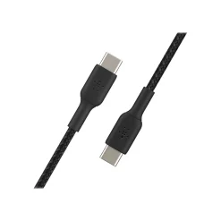 Power Cables<Belkin BOOST CHARGE 6.56' USB Type-C to Type-C Power Cable, Male to Male, Black (CAB004BT2MBK)