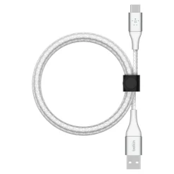 Ethernet Cables<Belkin BOOST CHARGE 6.6' USB-C to USB-A Audio/Video Cable, White (CAB002BT2MWH)