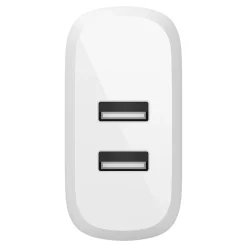 Belkin BOOST CHARGE Dual USB-A Wall Charger, 24 W, White