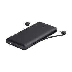 Belkin BOOST CHARGE Plus Lightning/USB Type-C Power Bank for Most Smartphones, 10000mAh, Black (BPB006BTBLK)