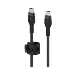 Belkin BOOST CHARGE PRO Flex USB Type-C Cable for Most Smartphones, Black (CAB011BT2MBK)