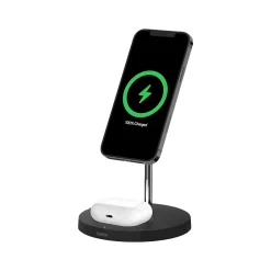 Belkin BOOST CHARGE PRO Wireless Charger with MagSafe for iPhone 12, Black (WIZ010TTBK)
