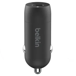 Belkin BOOST CHARGE USB-C to Lightning Cable Car Charger for Multiple Brands, Black (F7U099bt04-BLK)
