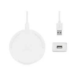 Belkin BOOST CHARGE Wireless Charging Pad for Most Smartphones, White (WIA001TTWH)