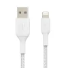 Ethernet Cables<Belkin BOOSTCHARGE 6.6' USB A to Lightning Power Cable, Male to Male, White (CAA002BT2MWH)