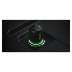 Belkin BoostCharge USB Car Charger for Portable, Black (CCB004btBK)