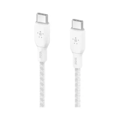Belkin BoostCharge USB Type-C to USB Type-C Charging Cable, 6.6 ft., White, 2/Pack (CAB014bt2MWH2PK)