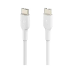 Belkin BoostCharge USB-C to USB-C Charging Cable, 3.3 ft., White, 2/Pack (CAB003bt1MWH2PK)