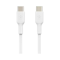 Belkin BoostCharge USB-C to USB-C Charging Cable, 3.3 ft., White, 2/Pack (CAB003bt1MWH2PK)