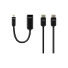 Hdmi Cables<Belkin F2CD080BT12 12' Mini DisplayPort/HDMI Audio/Video Cable, Black