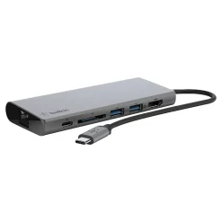 Usb Hubs<Belkin Multimedia 5-Port USB-C Hub, Gray (F4U092BTSGY)