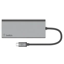 Usb Hubs<Belkin Multimedia 5-Port USB-C Hub, Gray (F4U092BTSGY)