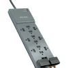 Surge Protectors & Power Strips<Belkin Professional 12-Outlet Surge Protector, 4120 Joules, 10' Cord, Dark Gray (BE112234-10)