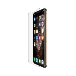 Cell Phone Screen Protectors<Belkin SCREENFORCE Tempered Glass Screen Protector for iPhone 11 Pro Max (F8W947ZZ-AM)